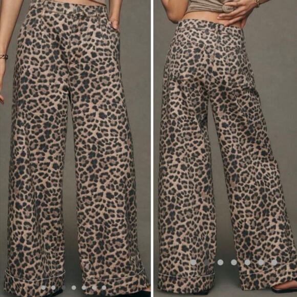 Anthropologie Pilcro Leon Double Hem
High-Rise Wide-Leg Cuffed Jeans - Picture 1 of 8